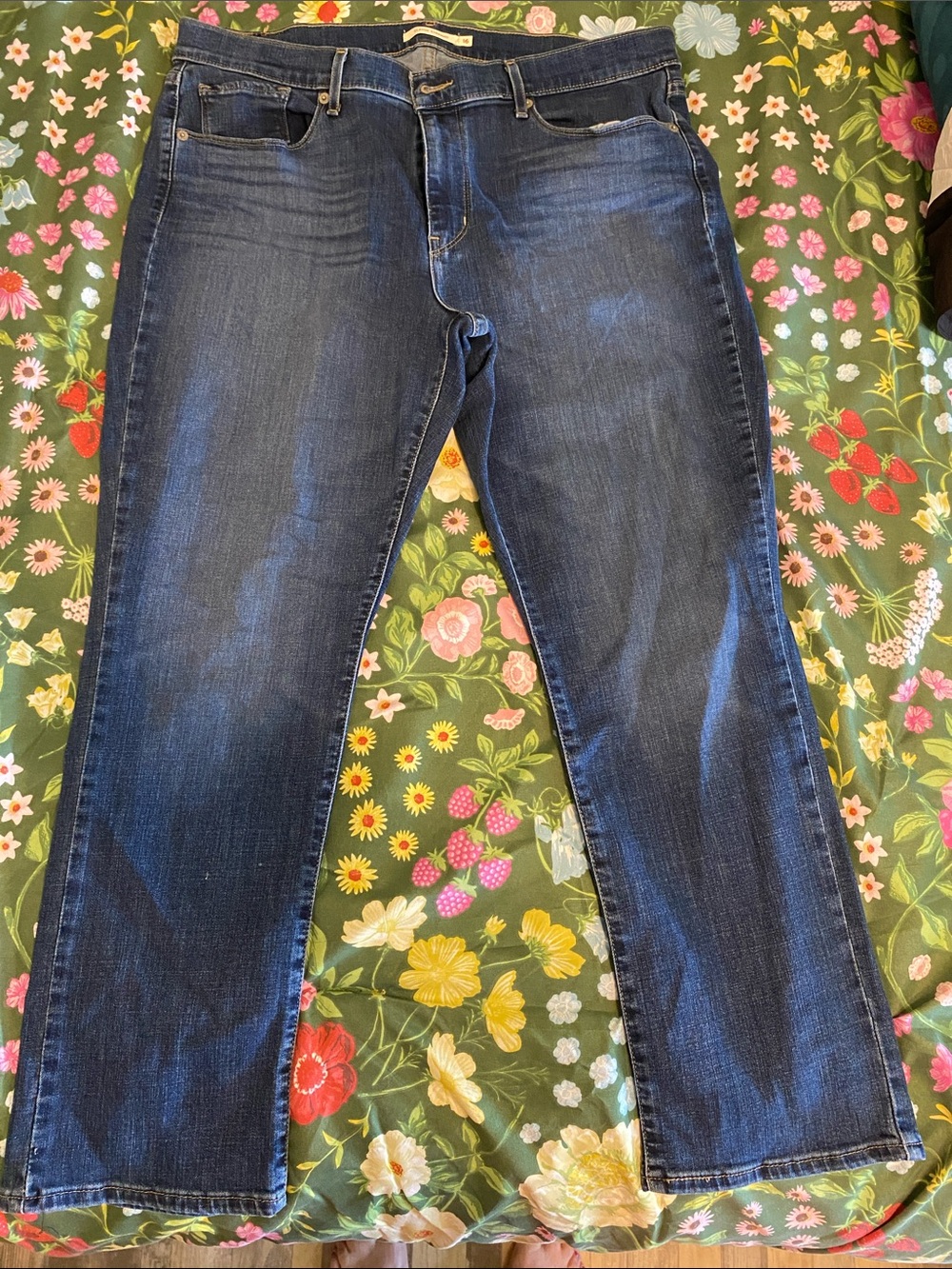Levi's Straight Leg Jeans - Dark Blue